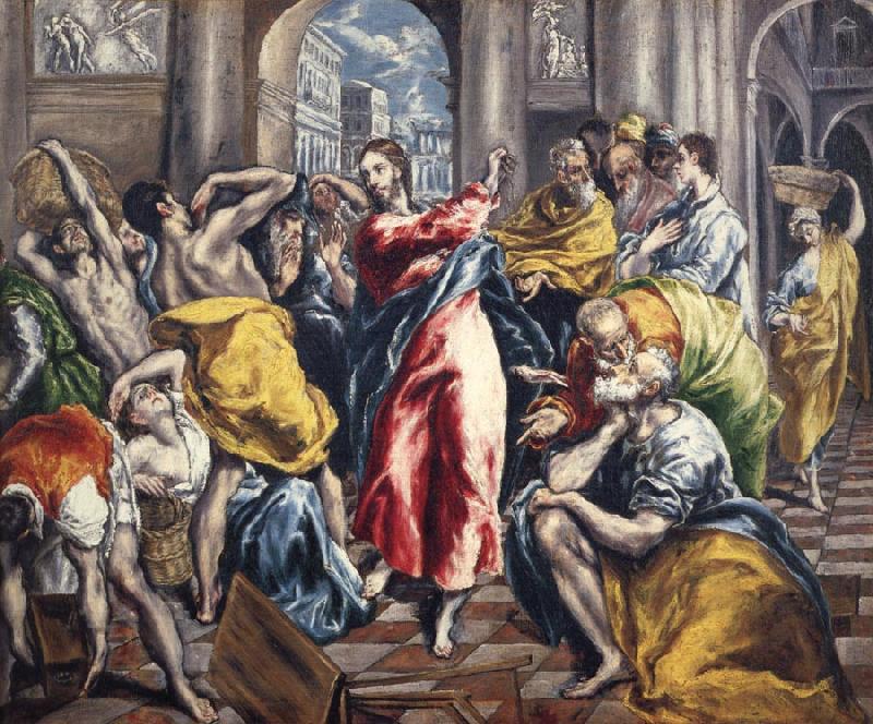 El Greco The Purification of the temple France oil painting art